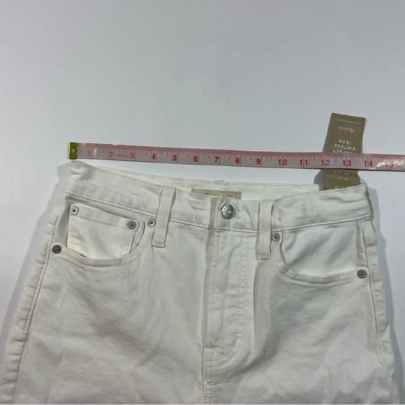 New Madewell  The High-Rise Perfect Vintage Jean Tile White ND501 - Picture 10 of 12
